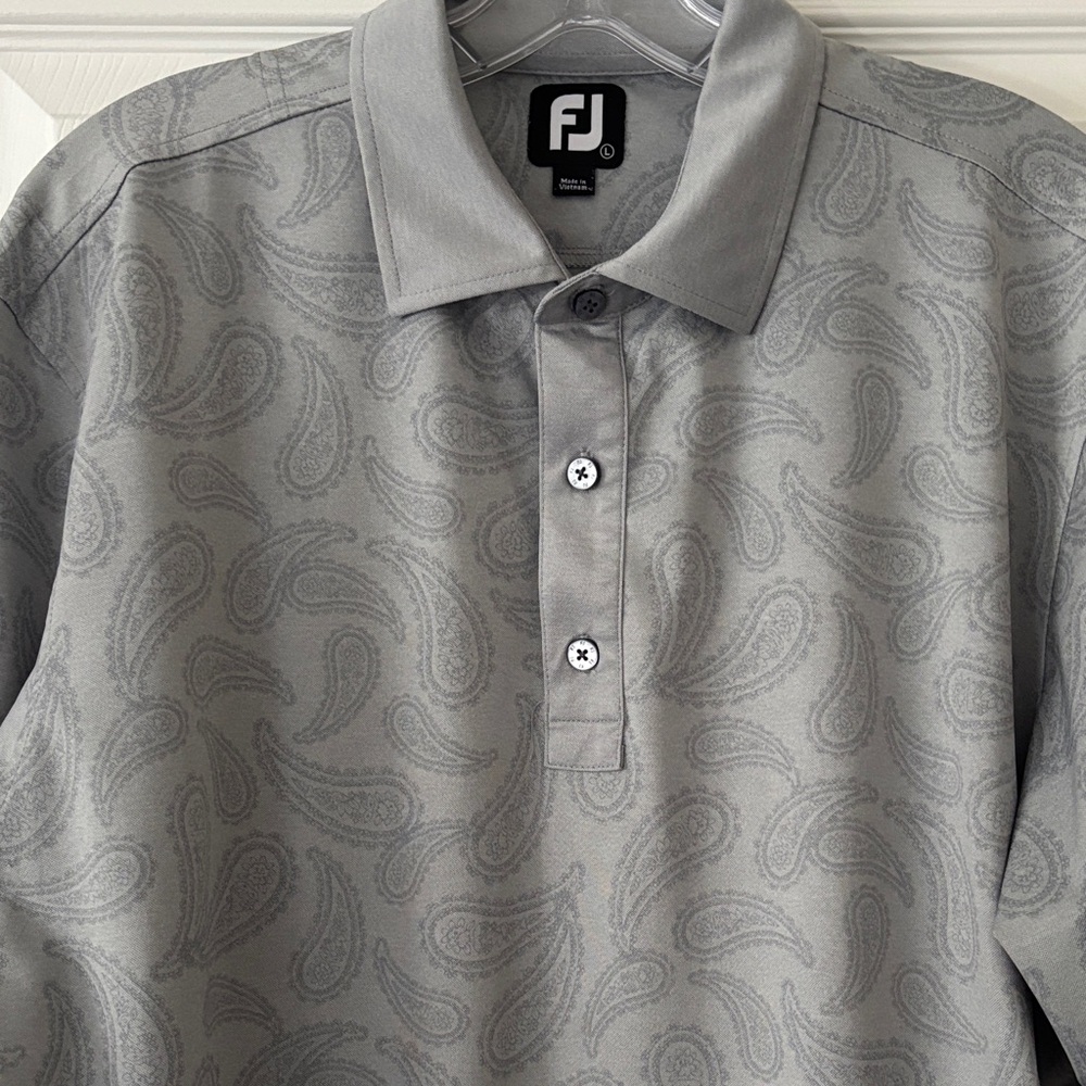 Foot Joy gray Paisley Men's Shirt